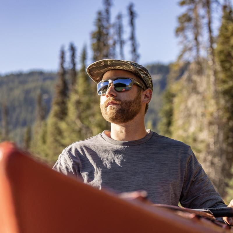 Suncloud - Boone - Matte Silver Gray; Silver Mirror