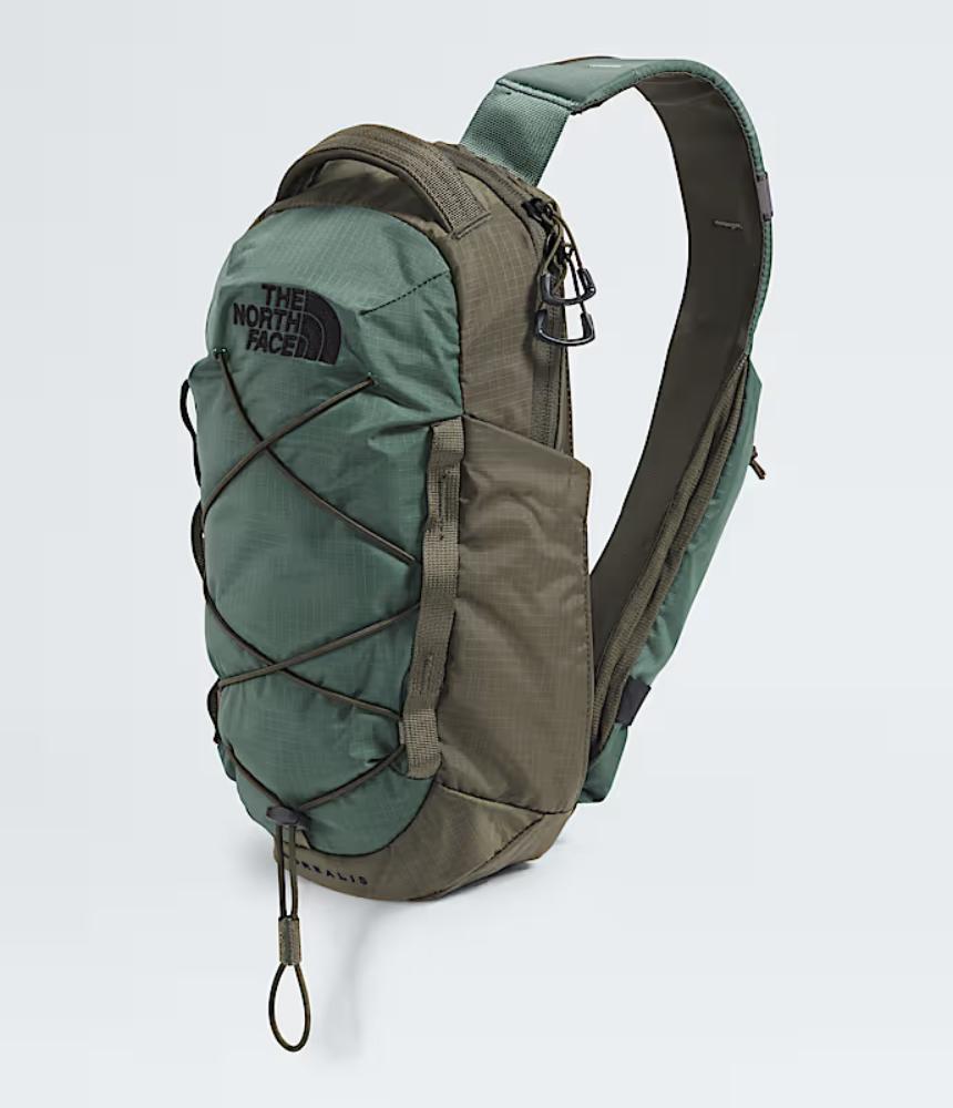 north face backpack green zipper The Borealis Commuter Laptop - Water Repellent, Laptop Sleeve, Large Main Compartment, Duck Green/New Taupe Green, One Size mesh and fleece The North Face - Borealis
