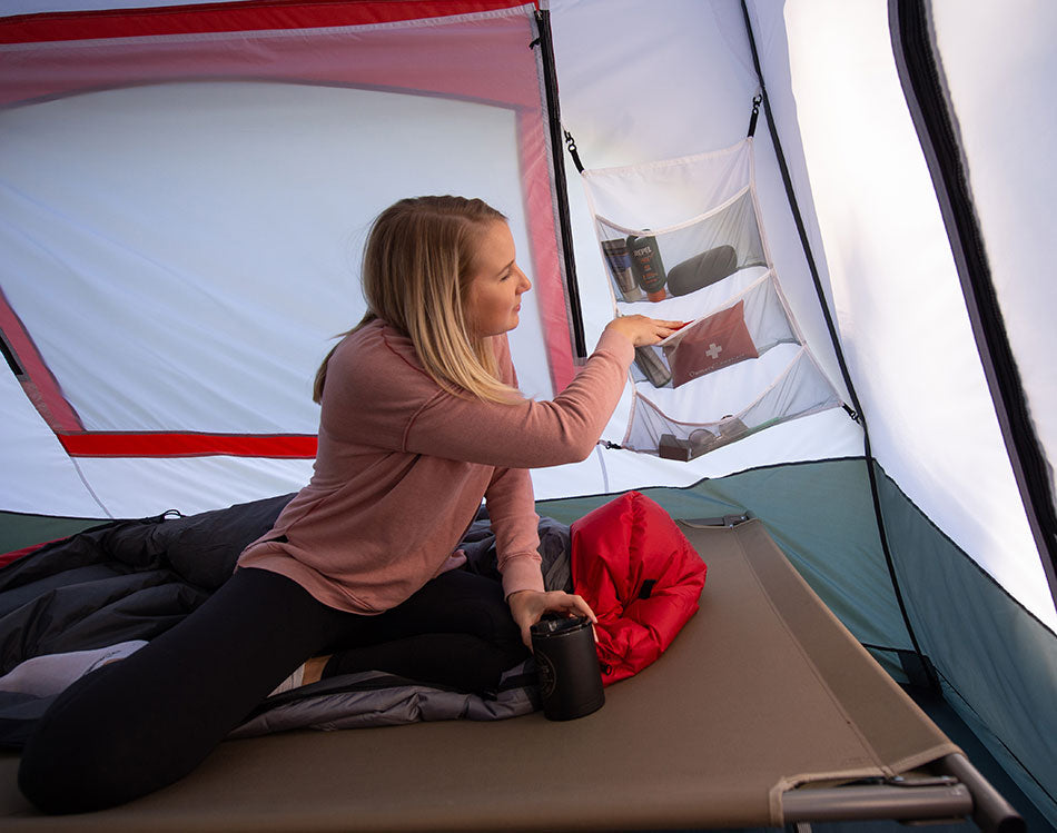 Alps Mountaineering - Camp Creek 4-Person Tent - Gray/Red