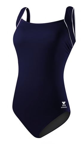 TYR - Solids Square Neck Controlfit - Black