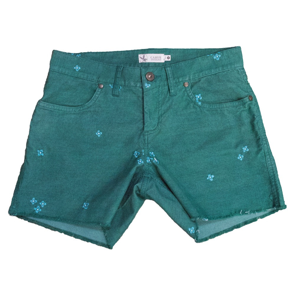 Carve Designs - Women's Oahu Short - Women's - Jade Embroidery