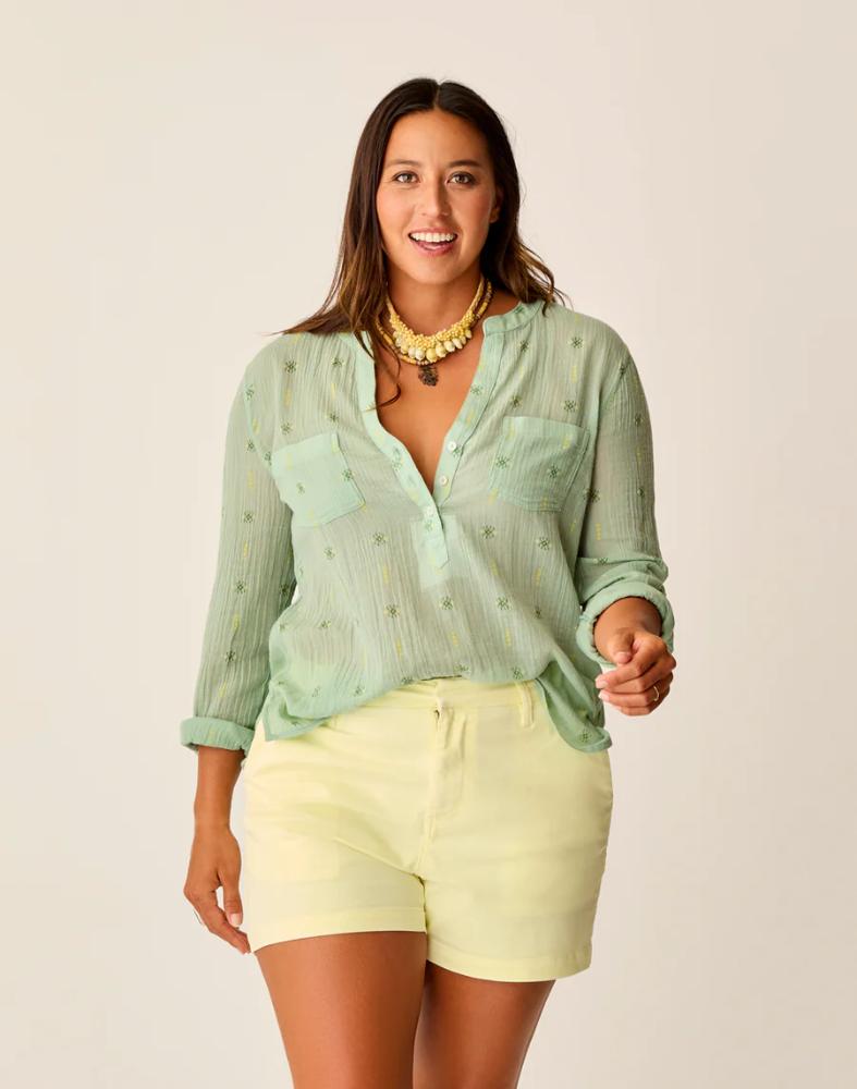 Carve Designs - Dylan Gauze Shirt - Women's - Haze Print