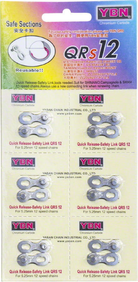 YBN - 12-Speed QRS Link, Card of 6