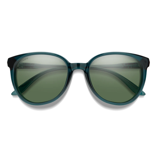Smith - Cheetah - Pacific Crystal; ChromaPop Polarized Gray Green