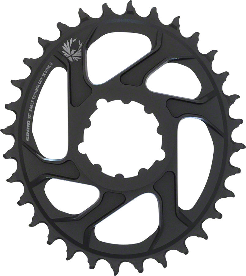 SRAM - X-Sync 2 Eagle Oval Direct Mount Chainring 32T 6mm Offset - Black