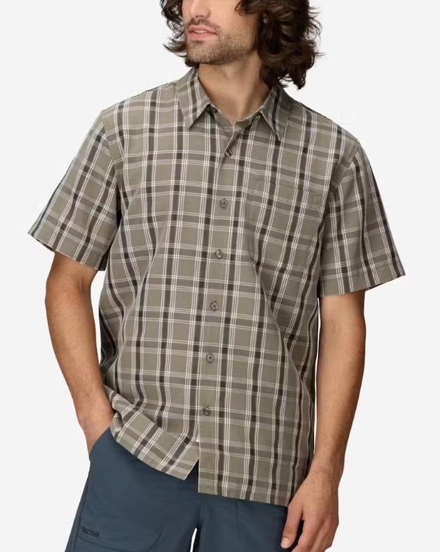 Marmot - Eldridge Novelty Classic Short Sleeve Shirt - Men's - Claystone Oliver Plaid