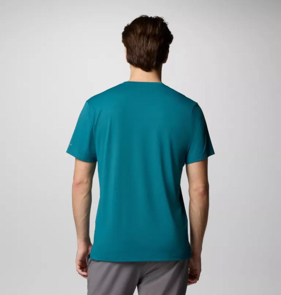 Columbia - Tech Trail Utility Short Sleeve Crew - Men's - Stone Green