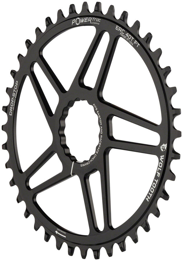 Wolf Tooth - Elliptical RaceFace/Easton Direct Mount Chainring - Black