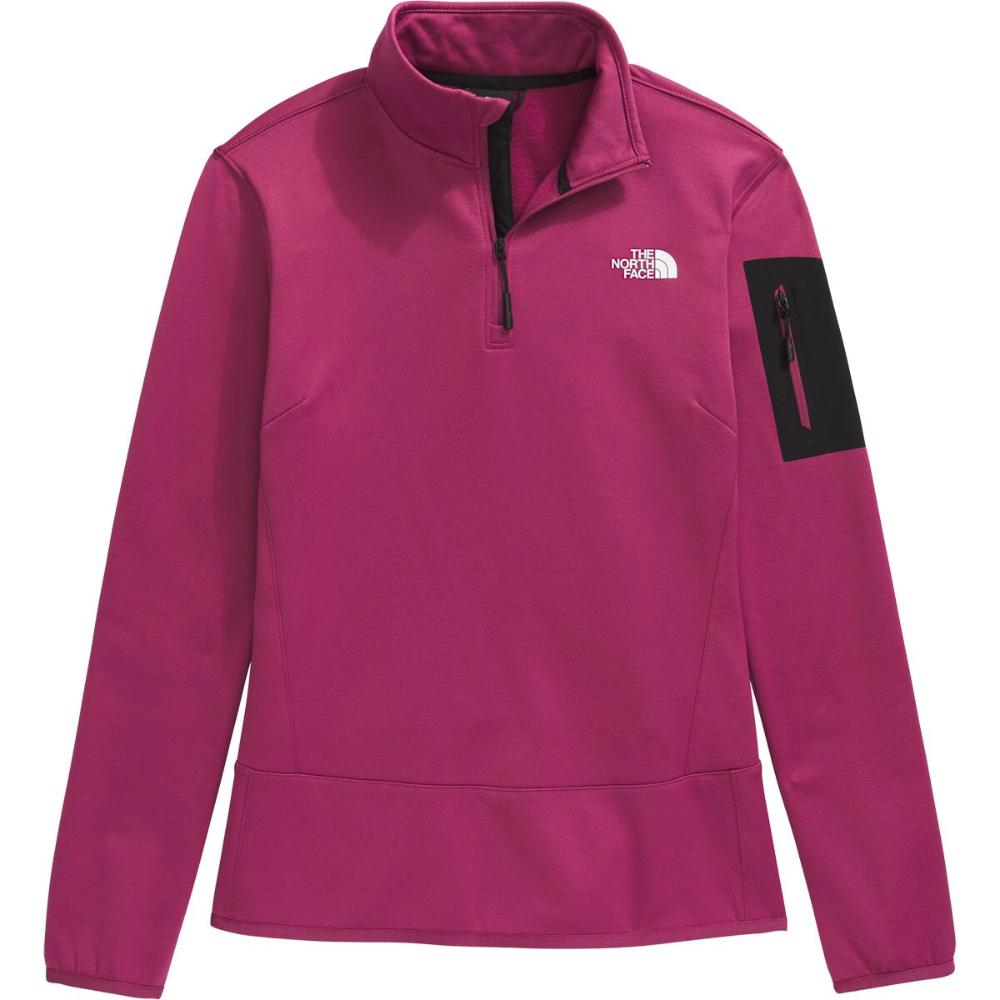 The North Face - Mistyescape 1/4 Zip Fleece - Women's - Cyber Berry-TNF