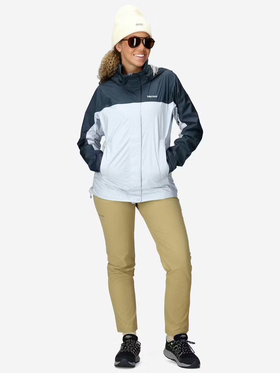 Marmot - PreCip Eco Jacket - Women's - Thunderhead/Vapor