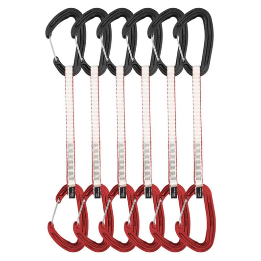 DMM - Alpha Wire Quickdraw 6 Pack - Matt Grey/Red