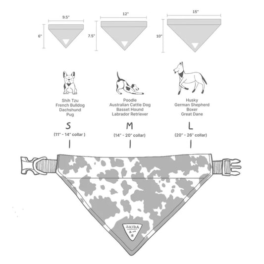 Skida - Dog Bandana - Willow