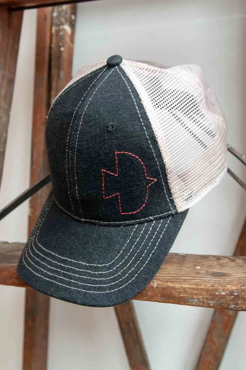 Dovetail - Dovetail Embroidered Shop Cap - Women's - Indigo Blue