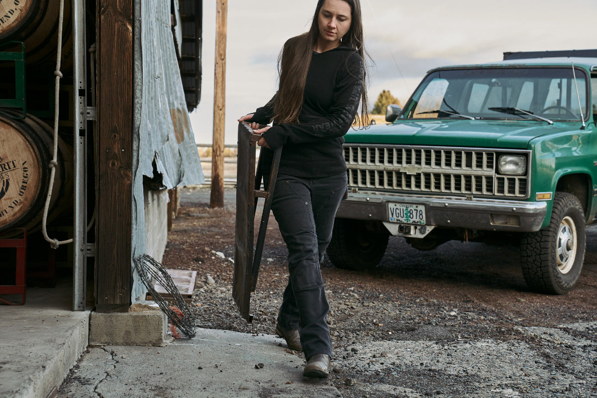 Dovetail - Britt Utility - Black Thermal Denim