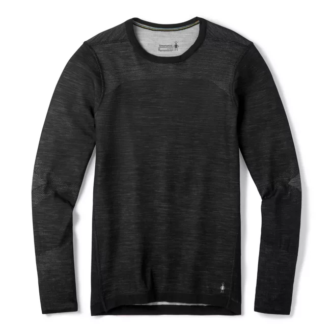 Smartwool - Intraknit Thermal Merino Base Layer Crew - Men's - Black-White