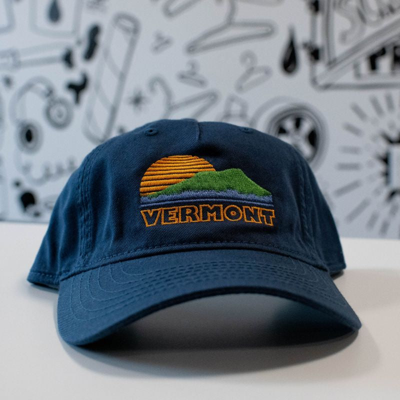 New Duds - Vermont Sunset Cotton Dad Hat - Navy