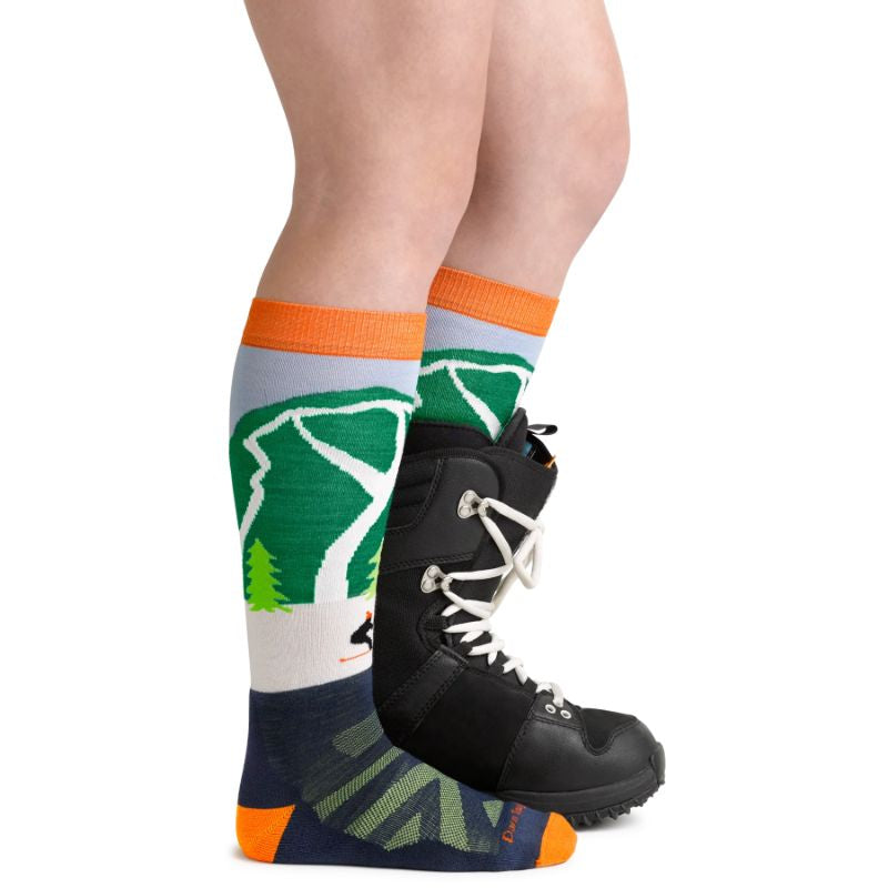 Darn Tough - Pow Cow OTC Midweight with Cushion - Kid's - Green