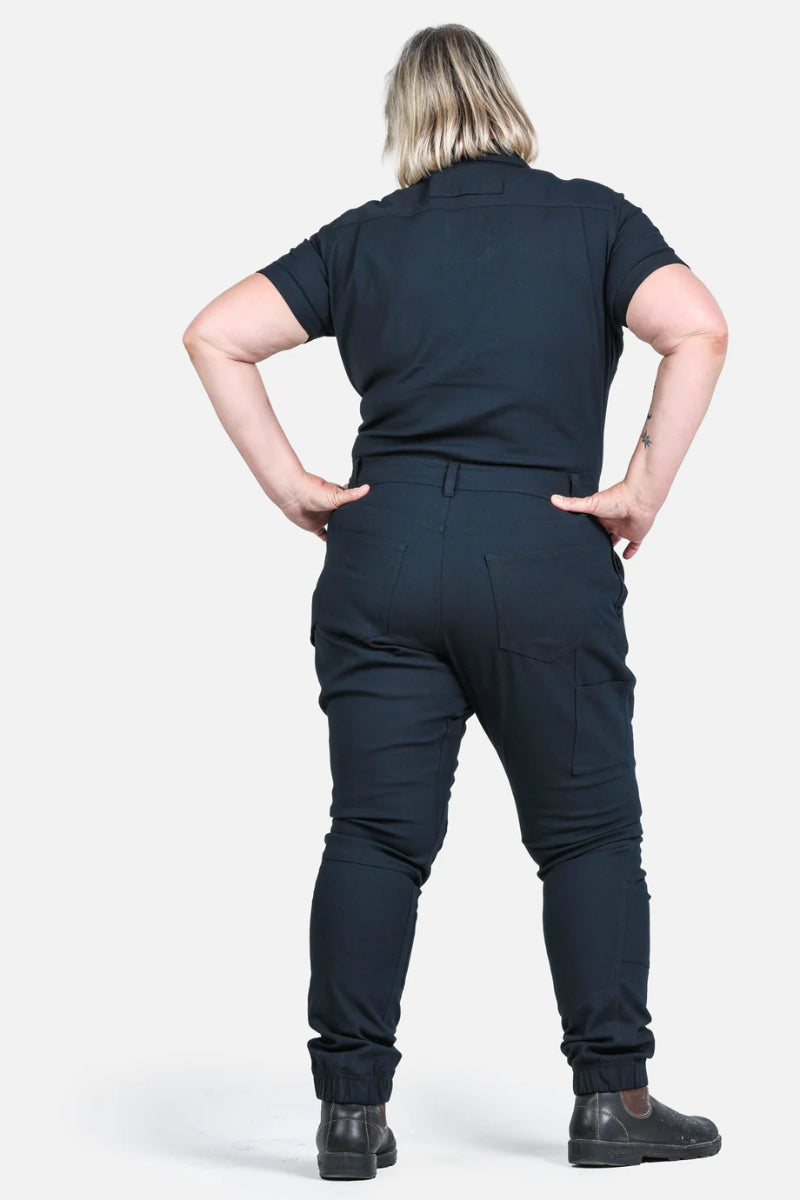 Dovetail - Hadley Short Sleeve Coverall - Sulfur Navy