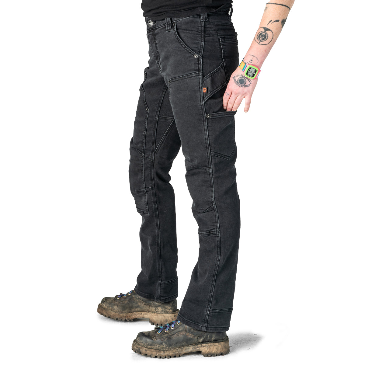Dovetail - Britt Utility - Black Thermal Denim