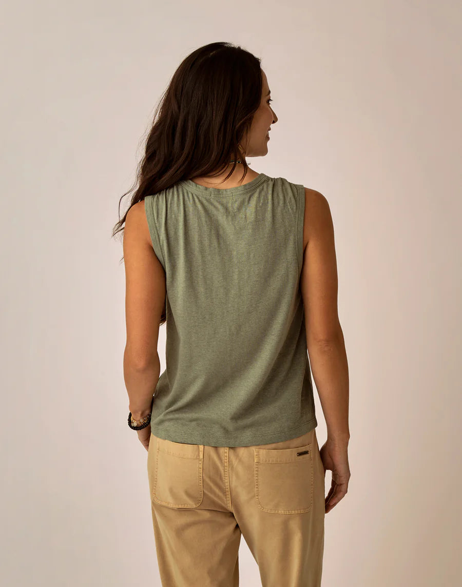 Carve Designs - Larisa Hemp Tank - Women's - Fatigue