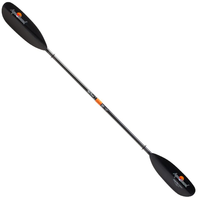 Aqua Bound - Eagle Ray Carbon Kayak Paddle - 220 Black - Black