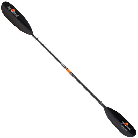 Aqua Bound - Eagle Ray Carbon Kayak Paddle - 220 Black - Black