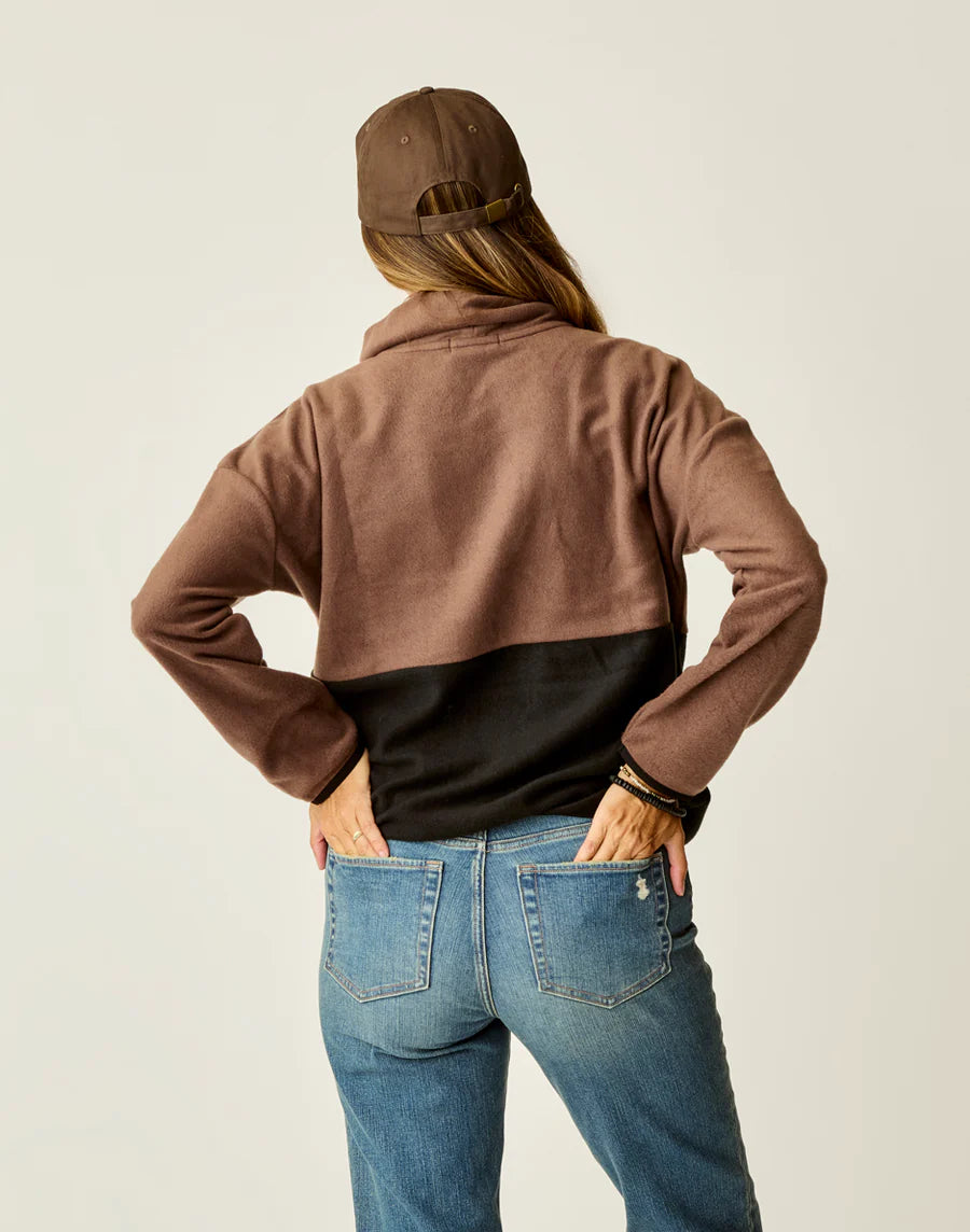 Carve Designs - Rowayton Colorblock 2.0 - Espresso w. Black