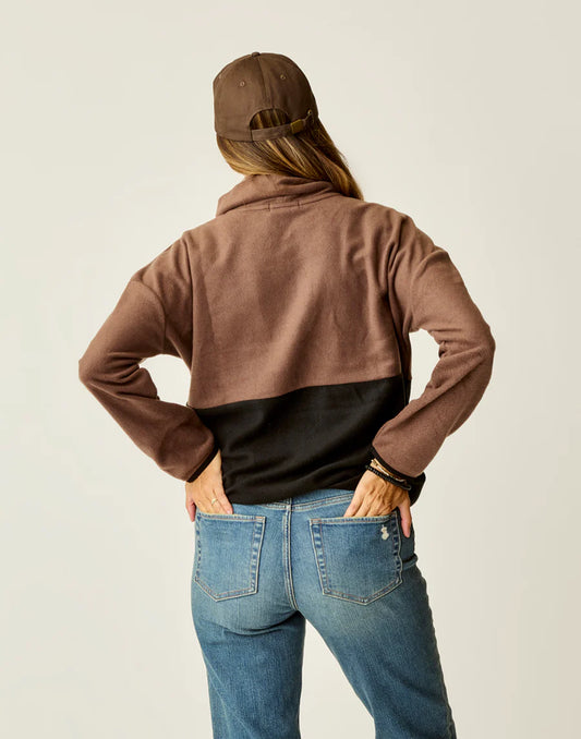 Carve Designs - Rowayton Colorblock 2.0 - Espresso w. Black