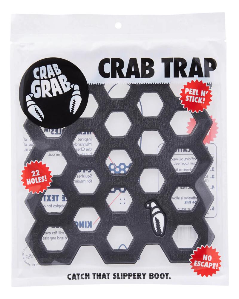 Crab Grab - Crab Trap Snowboard Stomp Pad - Black White Swirl