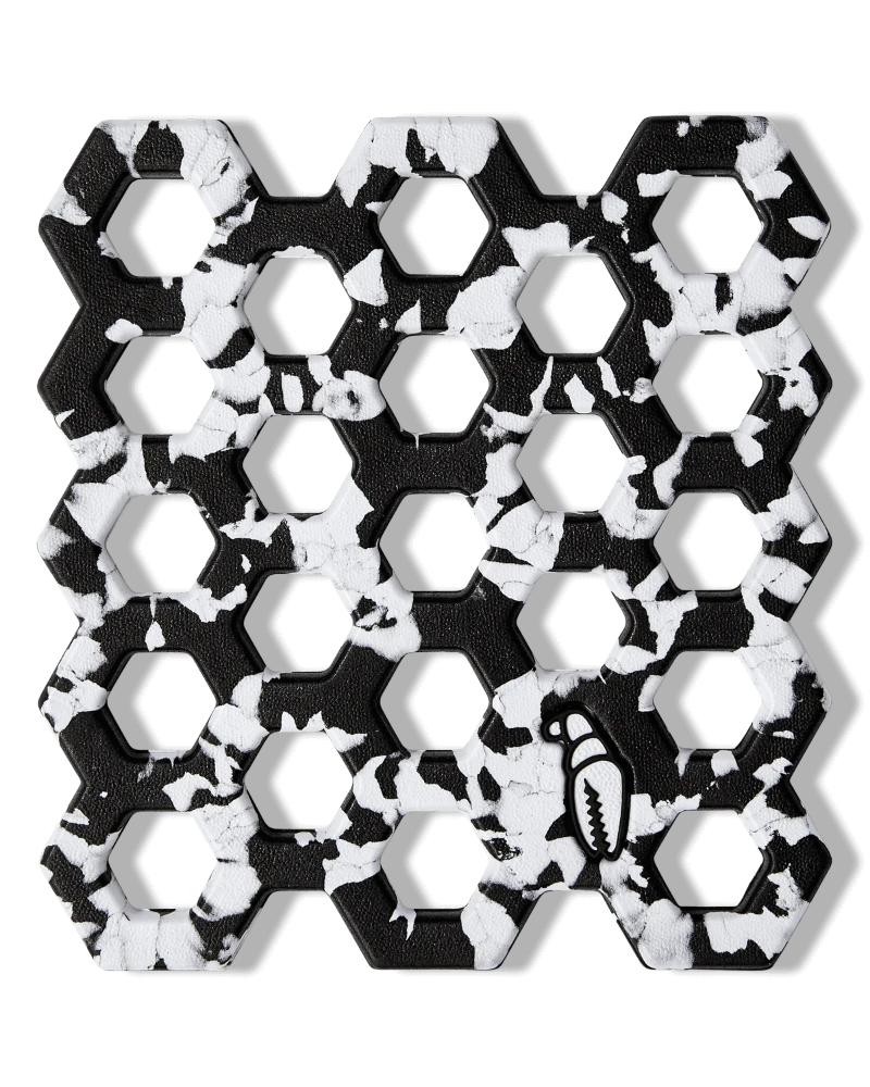 Crab Grab - Crab Trap Snowboard Stomp Pad - Black White Swirl