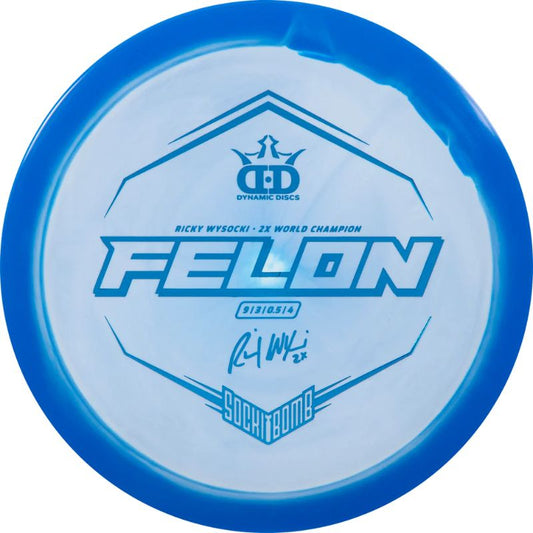 Dynamic Discs - Fuzion Orbit Felon Ricky Wysocki Sockibomb Stamp - Assorted