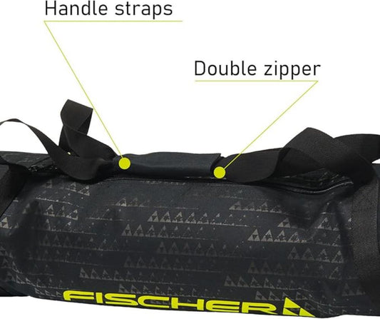 Fischer - Skicase Eco XC 3 Pair - 210 Black Yellow