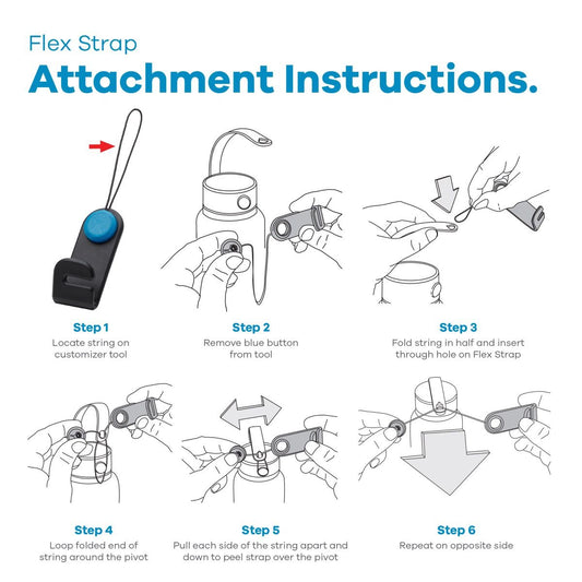 Hydro Flask - Flex Strap Customizer - Black