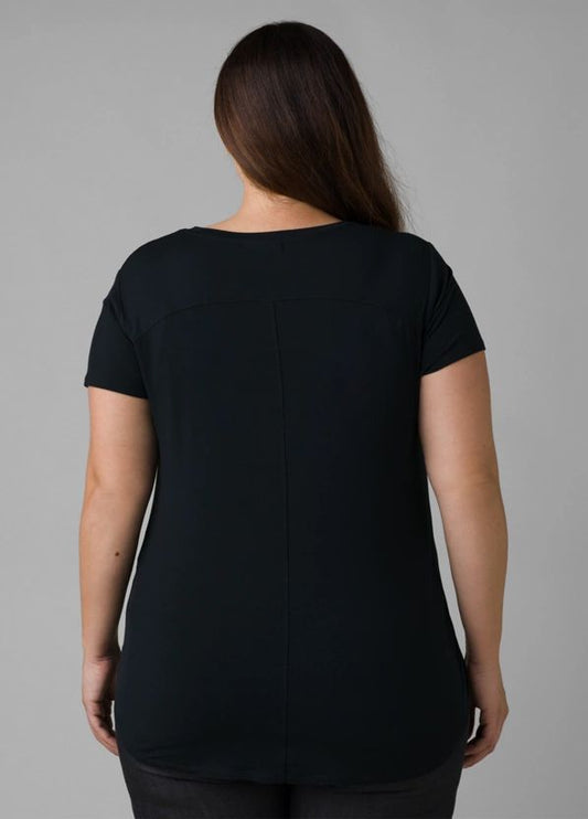 Prana - Foundation Short Sleeve Plus - Black