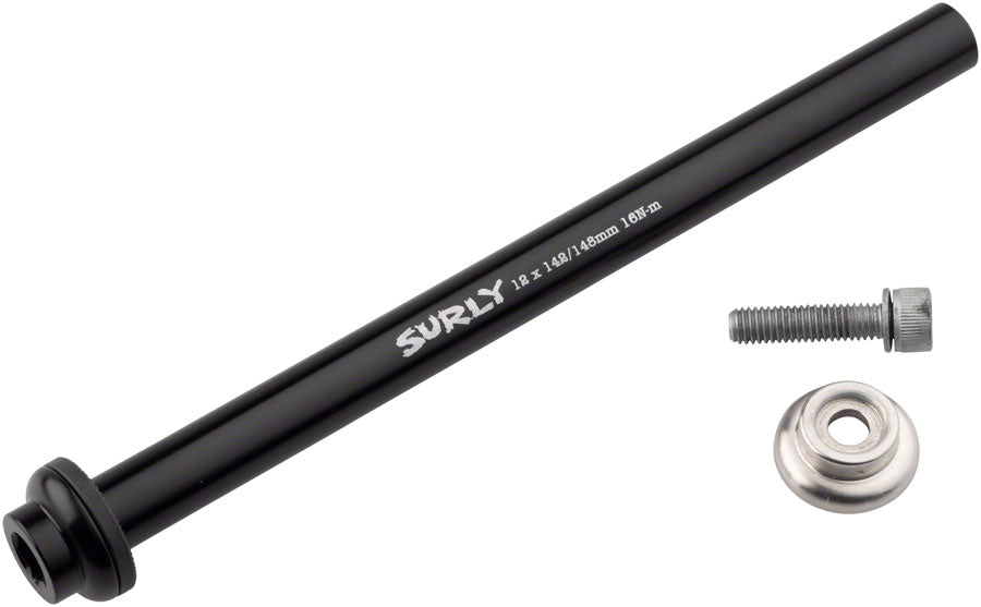 Surly - Rear Thru-Axle - 12x142/148 mm, Chromoly, Black