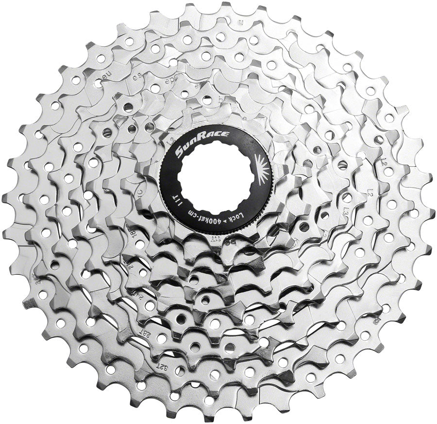 SunRace - M98 Cassette - 9-Speed, 11-36t, Nickel - Silver