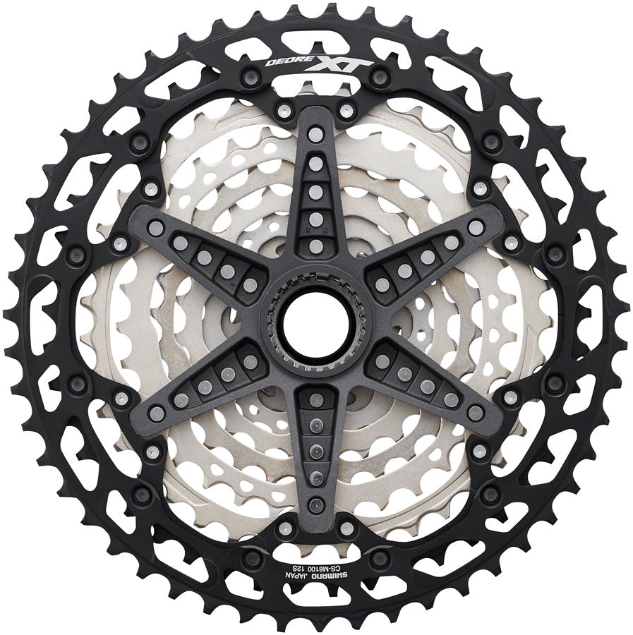 Shimano - XT CS-M8100 Cassette - 12-Speed, 10-51t, Silver/Black, Micro Spline