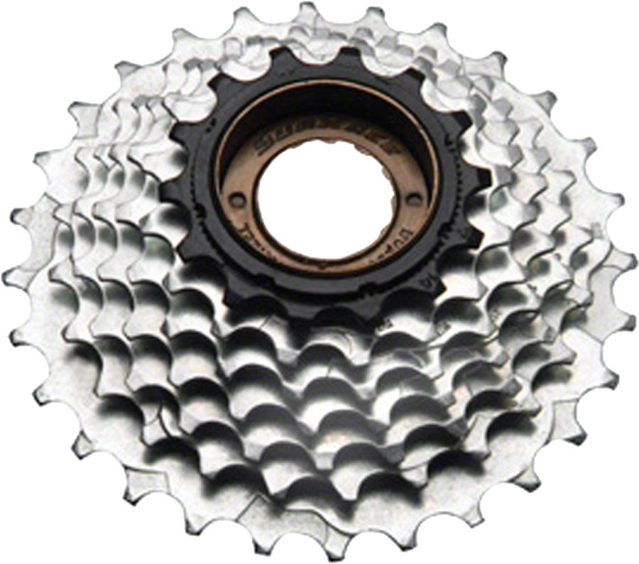 SunRace - M2A 7-speed Freewheel - 14-28t, Chrome/Black