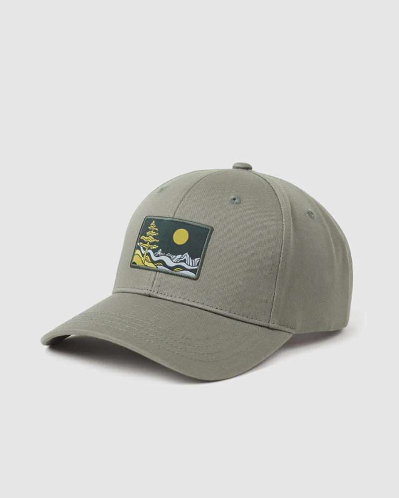 Tentree - Emerald Edge Elevation Hat - Agave Green/Darkest Spruce