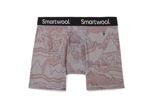 Smartwool - Merino Print Boxer Brief Boxed - Men's - Mist Blue Blurred Camo Print