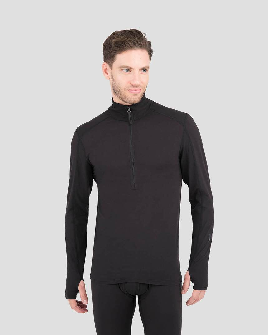 Terramar - 2.0 Men's Thermolator Performance Half Zip - Black