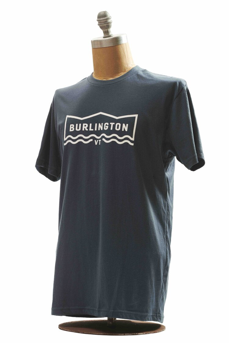 Hello Burlington VT - Hello Burlington Classic Tee - Blue