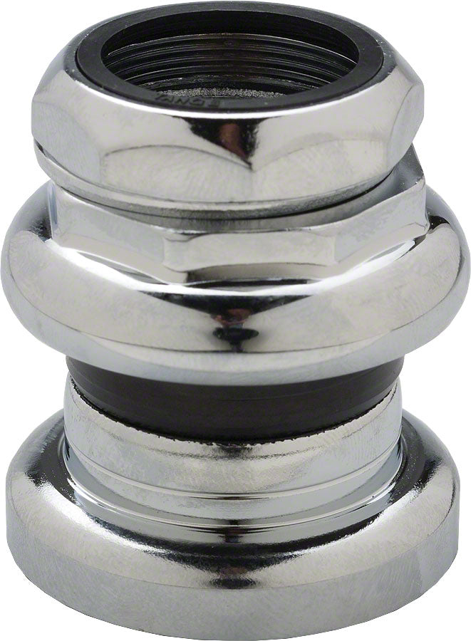 Tange-Seiki - Passage New 1" Threaded Headset: 27.0mm Crown Race Chrome
