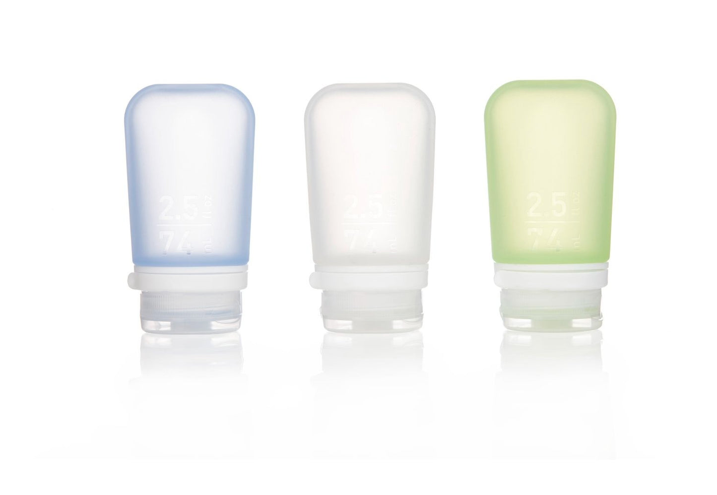 Humangear - GoToob 3-Pack - Clear/Grn/Blue