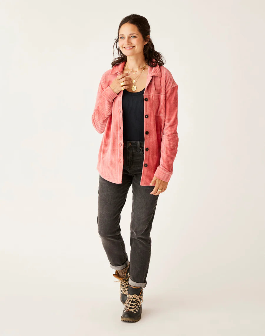 Carve Designs - Hudson Stretch Cord Shacket
