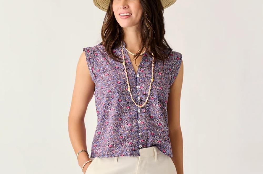 Carve Designs - Reagan Top - Women's - Pink Garden