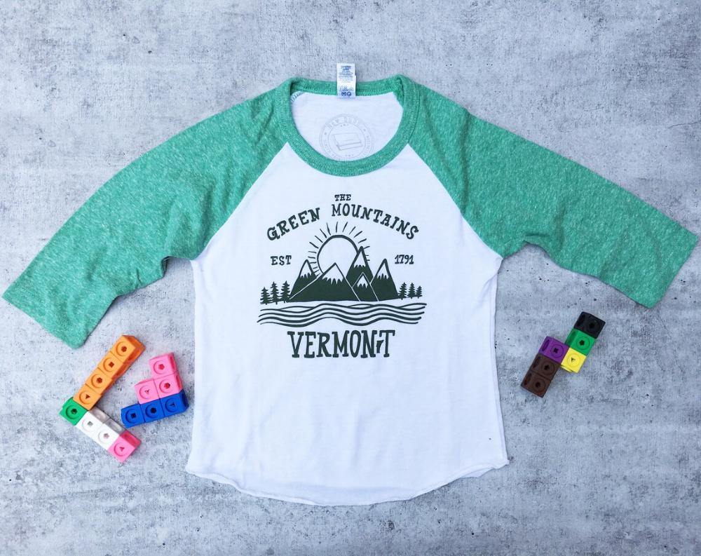 New Duds - Green Mountain Youth Baseball Tee - Dark Green
