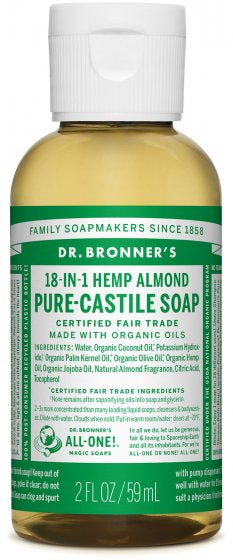 Dr. Bronners - 2oz Pure-Castile Liquid Soap - Peppermint