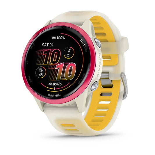Garmin - Forerunner 570 - 42mm - Bone/Raspberry/Mango