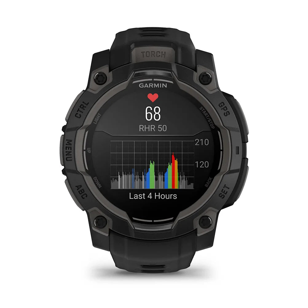 Garmin - Instinct 3 - 45mm Solar - Black/Black